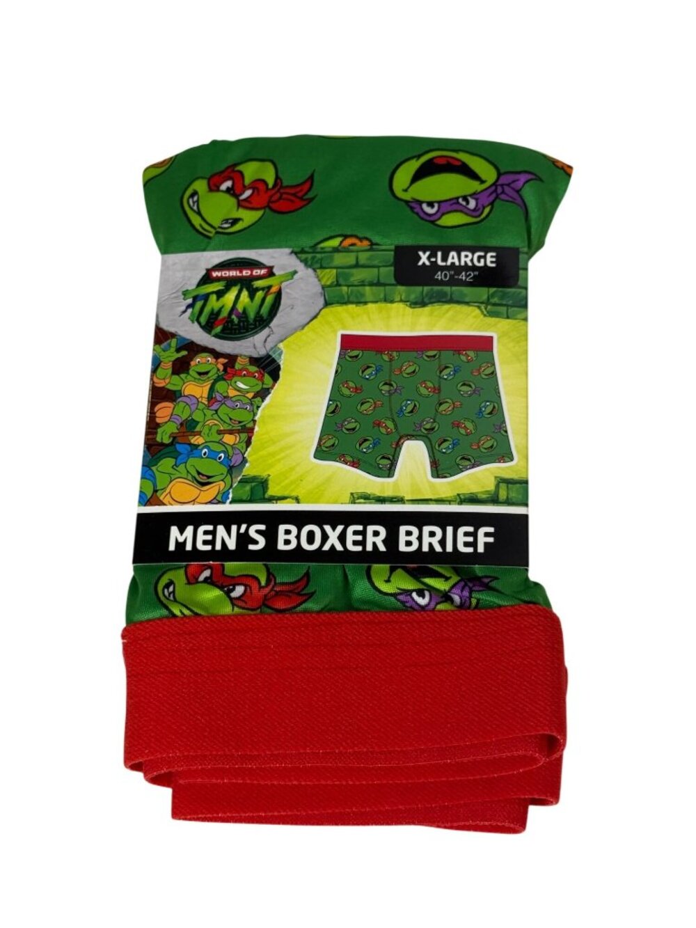 Teenage Mutant Ninja Turtles Men’s  XL 40-42 Boxer Brief Green